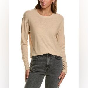 James Perse Beige Long Sleeve Tee